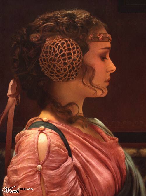 Padme John William Godward Added more to the end of the beach fair scene